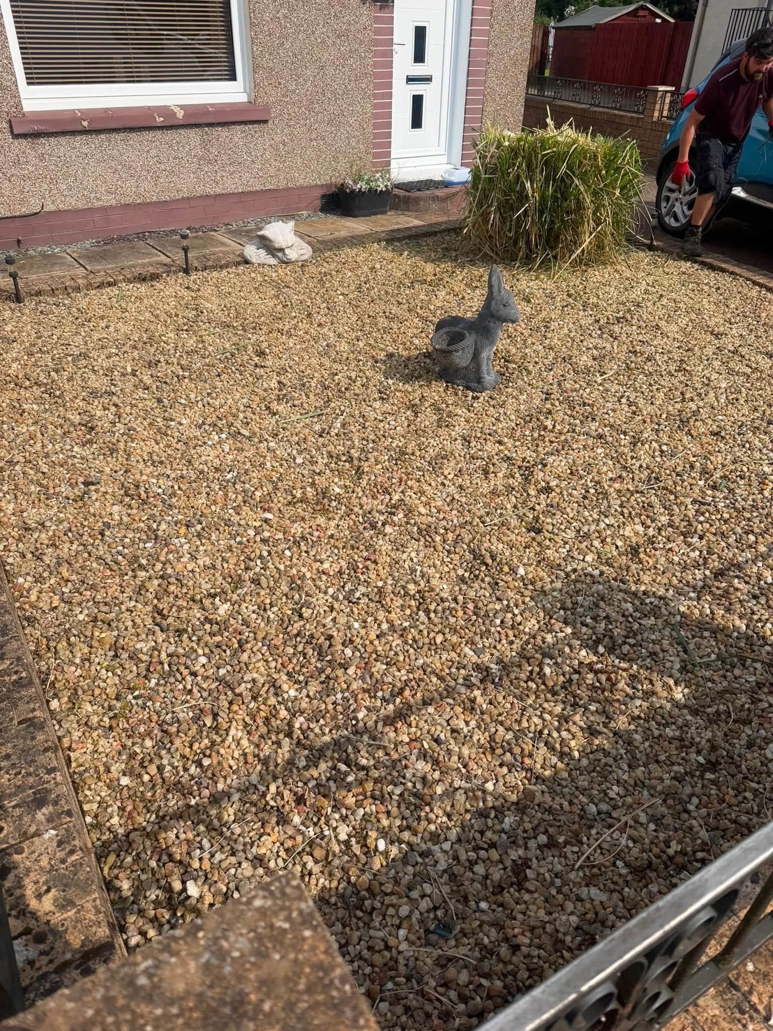 Gravel garden after clearance